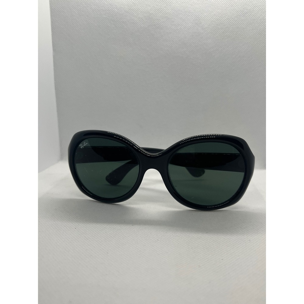 Ray Ban Sunglasses Black Oversized Round Frame‎ Ladies Eyewear RB4191 601/71